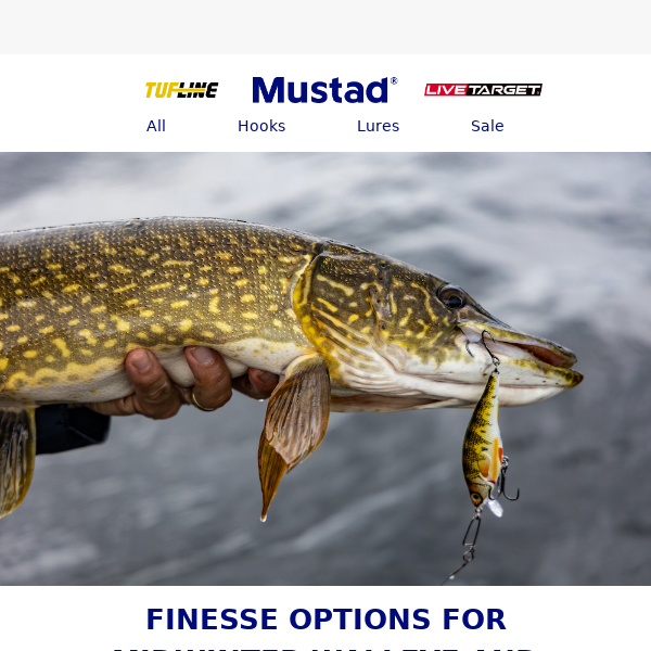 Finesse for Midwinter Walleye and Pike - Mustad Fishing