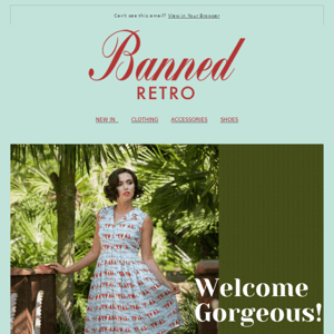 You've signed up! Welcome to Banned Retro gorgeous! 🙋‍♀️ ❤️