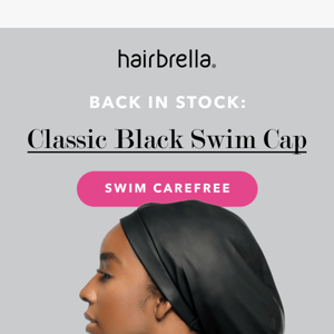 Classic Black Swim Cap is Back In Stock 🌊✨