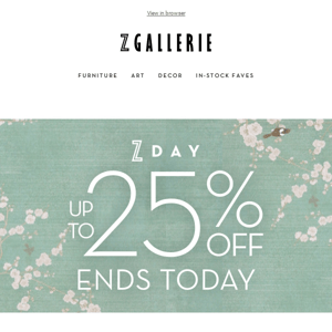 Up To 25% OFF | Z Day Sale Last Day