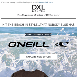 EXCLUSIVE DROP from O’Neill: West Coast Vibes, In Your Size.