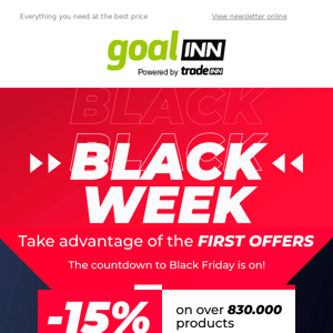 🧨 Black Week is on! -15% on over 830.000 products