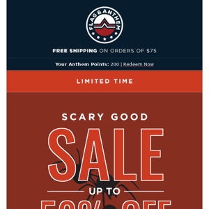 Scary Good SALE: Up to 50% Off New Markdowns