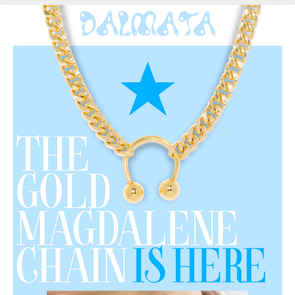 INTRODUCING, THE GOLD MAGDALANE CHAIN