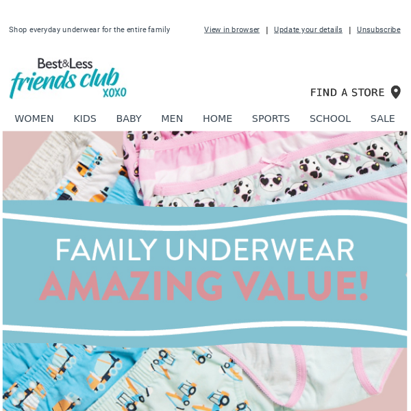 Family Underwear for AMAZING VALUE 🙌🏼
