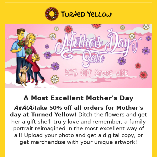 50% OFF The Most Memorable Mother's Day Portrait