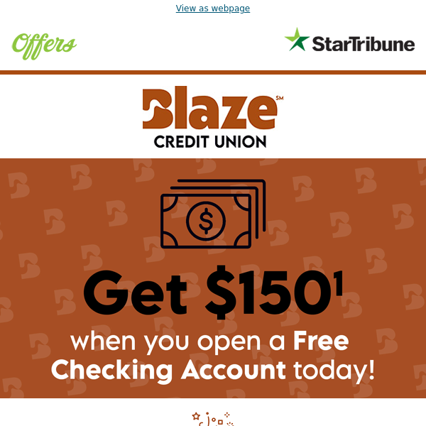 Get a Bonus When You Open a Blaze Checking Account