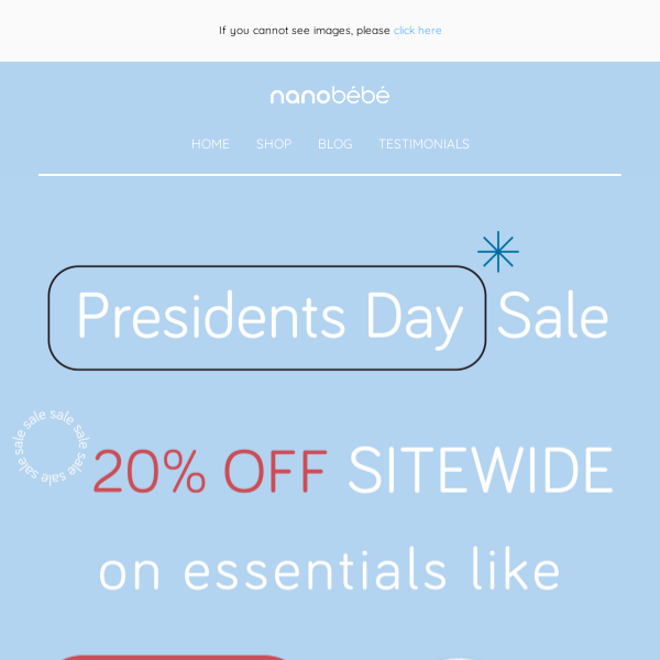 See what's 20% OFF for our Presidents Day Weekend Sale 👀🇺🇸