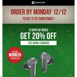 Get 20% off the Work Earbuds with our deal of the day.