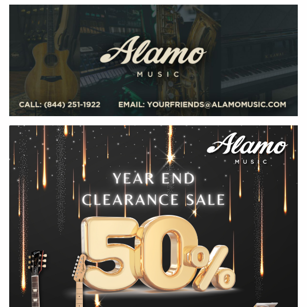 Year End Clearance - Save up to 50% off select items!