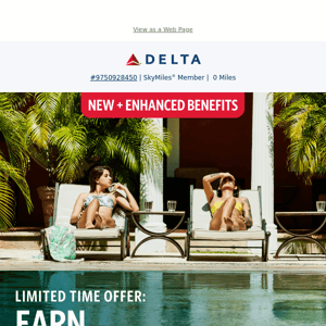 Experience the New Benefits of the Delta SkyMiles® Gold American Express Card.
