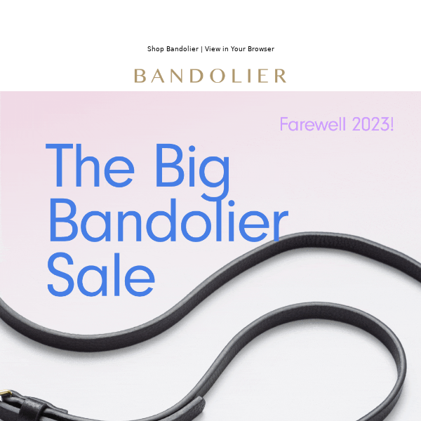 The Big Bandolier SALE 🩵