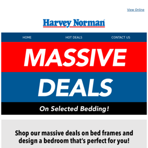 Massive Deals on Bedding Inside!