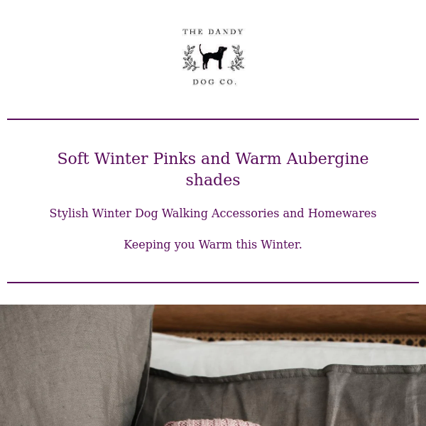 Soft Winter Pinks and Aubergine shades to cheer your Winter