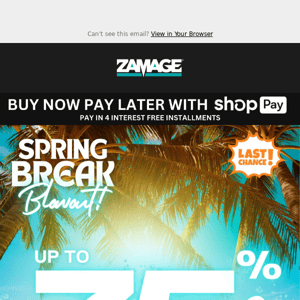 🔥 Hurry, Up to 75% Off on Spring Break Wave 4 Last Chance Deals! 🔥