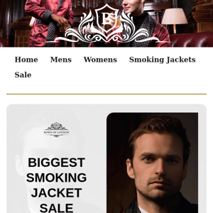 Biggest Smoking Jacket Sale Yet ✨