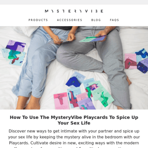How To Use The MysteryVibe Playcards To Spice Up Your S*x Life