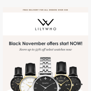 Black November: MAJOR Watch Sale ⌚️