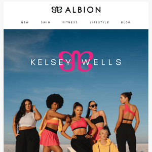 Kelsey Wells x Albion collab is HERE! 💖🧡💛