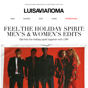 Feel the Holiday Spirit with LuisaViaRoma!