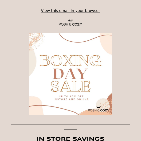 📦 BOXING DAY SALE!