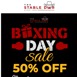 BOXING DAY SALE ENDS SOON!