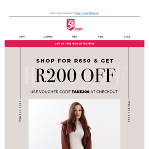 Shop for R650 & Get R200 Off 😍