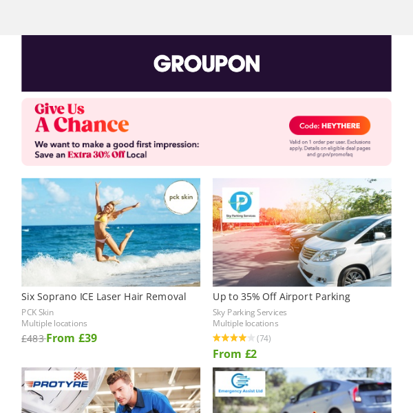 Interested In An EXTRA 30% Off? Get It Today! - Groupon UK