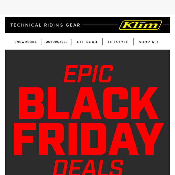 Black Friday Deals Start Now!