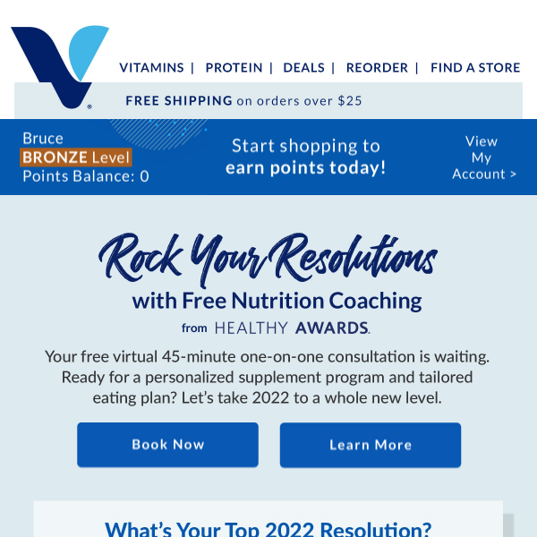 Get Free Nutrition Coaching for 2022