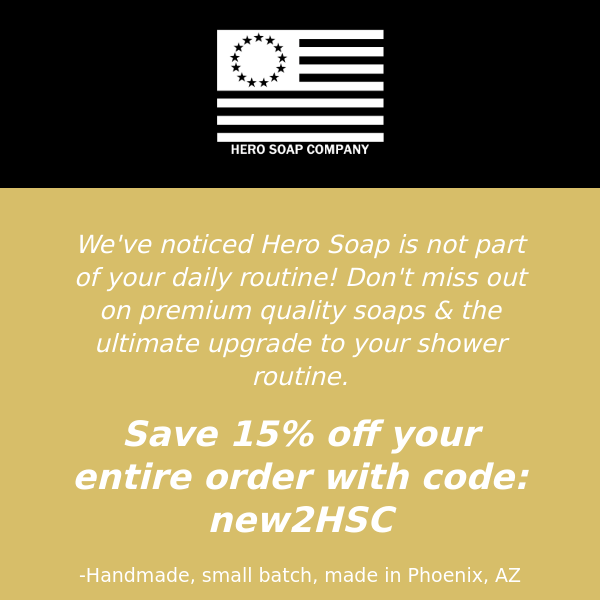 Your shower routine deserves an upgrade!  Enjoy 15% off your entire purchase!