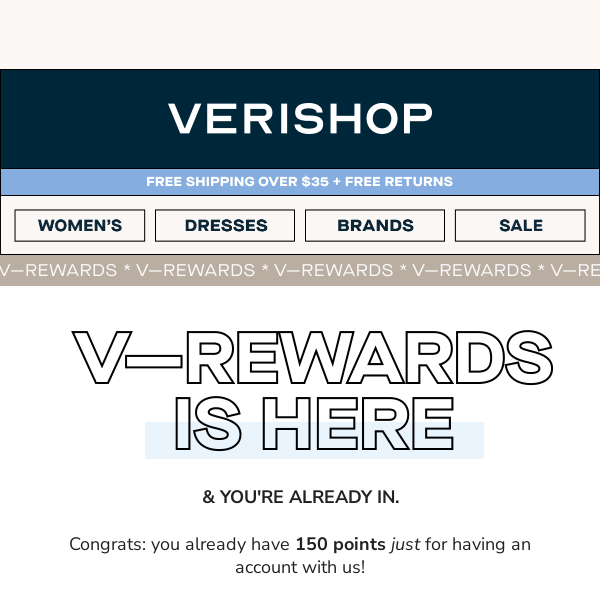 Welcome to V—Rewards! ⭐