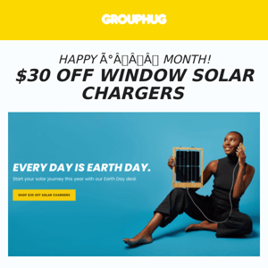 ⚡️ $30 off our window solar chargers? Yes!