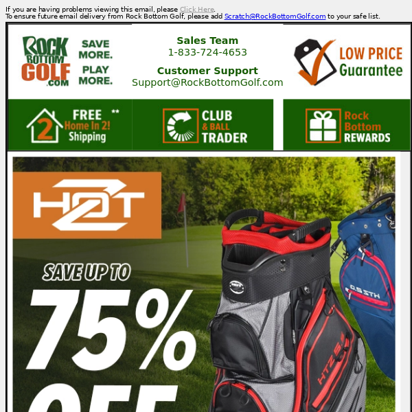 ➡ Up To 75% OFF Hot-Z Golf Bags + Titleist TSR IS HERE | PREORDER NOW!