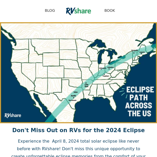 Book Your RV Adventure for the 2024 Eclipse Now!