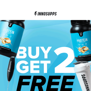 Our BIGGEST SALE on Clean Vegan Protein! Buy 2, Get 2 FREE ⚡