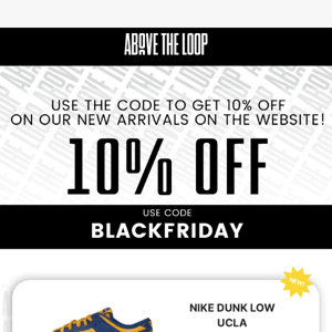 10% OFF our new sneakers!