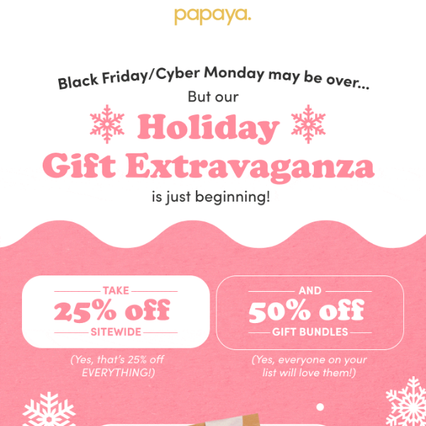 Our Holiday Gift ✨Extravaganza✨ is Back!