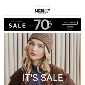 Up to 70% off is waiting for you