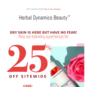 25% off ALL Skincare starts now! 😃