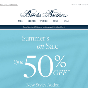 50% off summer’s greatest hits