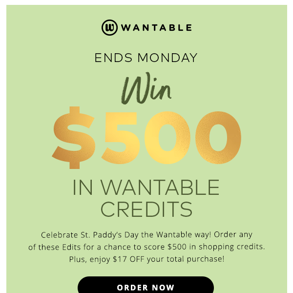 celebrate St. Paddy’s Day the Wantable way 🎉