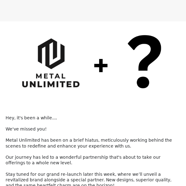 Metal Unlimited's Exciting Revamp and Grand Re-Launch! 🎉