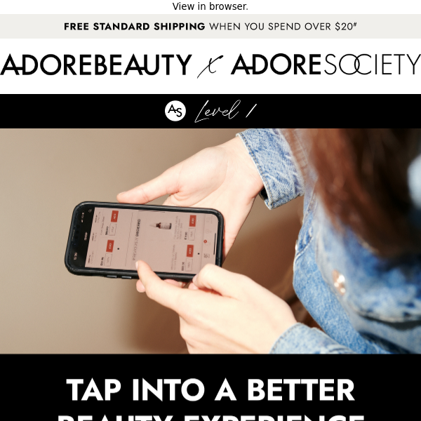 You + our App + a free Lancôme Serum