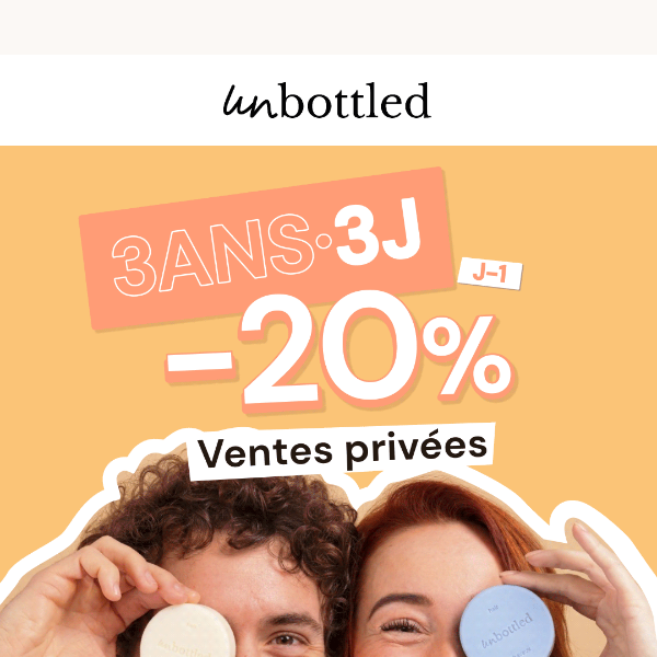 J-1 avant nos ventes (très) privées ⏰