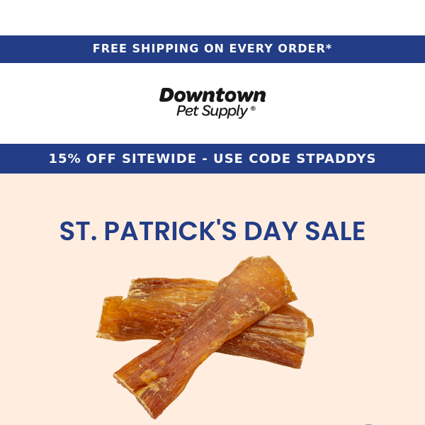 15% Off St. Patrick's Day Sale!