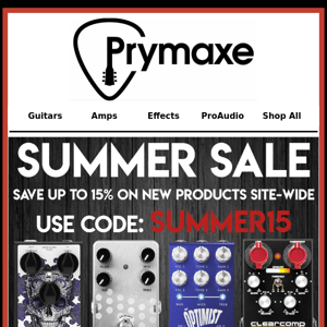 We love great music gear and love you with the best prices.