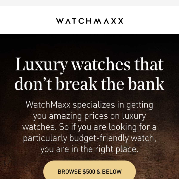 Watchmaxx coupon deals