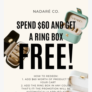 FREE ring box 😱🥳