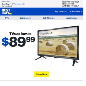 Get TVs (from less than $100)